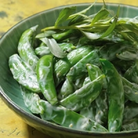 Image of Chilled Snap Peas With Creamy Tarragon Dressing Recipe, Group Recipes