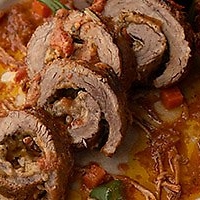 Image of Hearty Beef Braciole With Simple Tomato Sauce Recipe, Group Recipes