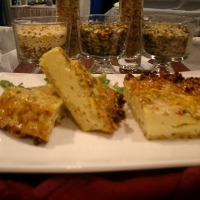 Image of Caribbean Chicken Mango Quiche W Golden Jewel Cous Cous Crust Recipe, Group Recipes