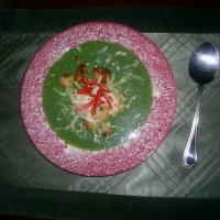 Image of Creamy Spinach And Potato Soup Recipe, Group Recipes