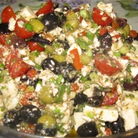 Image of Tomato Olive Feta  Salad Recipe, Group Recipes
