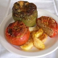 Image of Stuffed Baked Tomatoes Greek Style Recipe, Group Recipes
