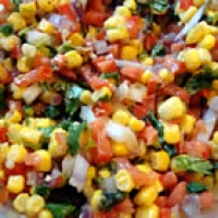 Image of Corn And Tomato Salad With Cilantro Dressing Recipe, Group Recipes
