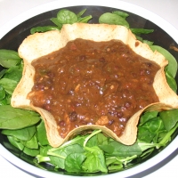 Image of Beer Bean Chicken Soup In Tortilla Bowl Recipe, Group Recipes