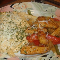 Image of Chipotle Penne Pasta Alfredo W/ Fajita  Chicken Recipe, Group Recipes