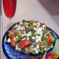 Image of Greek Style Farro Salad Recipe, Group Recipes