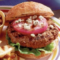 Image of Red Onion Maytag Blue Cheese Burger Recipe, Group Recipes