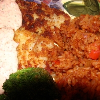 Image of Breaded Skinless Fish Fillets With Red Pepper Mayonnaise Recipe, Group Recipes