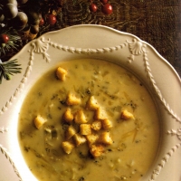 Image of Stilton Soup With Parmesan Croutons Recipe, Group Recipes