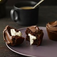 Image of Coconut-cream-filled Chocolate Cupcakes Recipe, Group Recipes