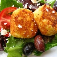 Image of Crusted Goat Cheese Medallions Recipe, Group Recipes