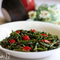 Image of Stir Fry Belacan Kangkung (dried Shrimp Paste & Water Spinach) Recipe, Group Recipes
