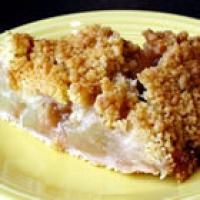 Image of Apple Crunch Pie With Vanilla Sauce Recipe, Group Recipes