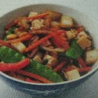 Image of Noodle Bowl With Stir-fried Vegetables Tofu And Peanuts Recipe, Group Recipes