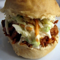 Image of Crock Pot Pulled Pork And Coleslaw Sandwiches Recipe, Group Recipes