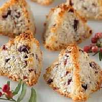 Image of Coconut-cranberry Macaroon Recipe, Group Recipes