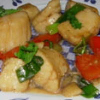Image of Garlic Scallops Stir Fry Recipe, Group Recipes