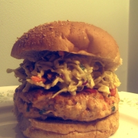 Image of Thai Chicken Burgers With Spicy Peanut Slaw Recipe, Group Recipes