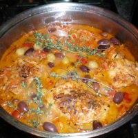 Image of Provencal Chicken With Olives And Tomatoes Recipe, Group Recipes