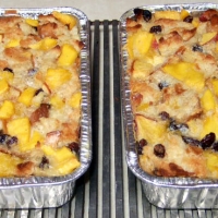Image of Mango Peach And Rum Bread Pudding Recipe, Group Recipes