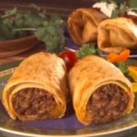 Beef and Bean Chimichangas