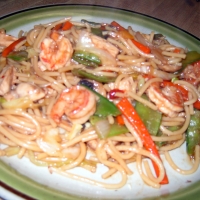 Image of Chicken And Shrimp Lo Mein Recipe, Group Recipes