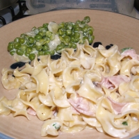 Image of Hurry Up Ham And Noodles Recipe, Group Recipes