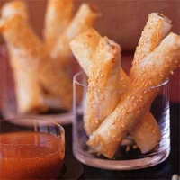 Image of Shrimp And Sesame Sticks With Apricot Dipping Sauce Recipe, Group Recipes