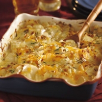 Image of Beer-spiked Potato-cheese Gratin With Apples Recipe, Group Recipes