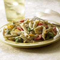 Image of Creamy Basil Pasta With Chicken Amp Vegetables Recipe, Group Recipes
