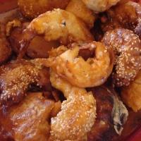 Image of Honey Garlic  Shrimp With Sesame Seeds Recipe, Group Recipes