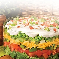 Image of Dukes Layered Salad Recipe, Group Recipes