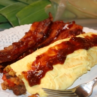 Image of Corned Beef Hash Filled Omelets Recipe, Group Recipes
