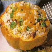 Image of Rice And Vegetable Stuffed Squash Recipe, Group Recipes