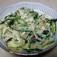 Image of Zucchini Ribbon Salad Recipe, Group Recipes