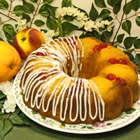 Image of Fuzzy Navel Cake Recipe, Group Recipes