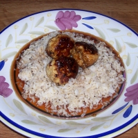 Image of Meatballs Over Rice Recipe, Group Recipes