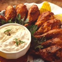 Image of Grilled Drumsticks With Zesty Dippers Recipe, Group Recipes