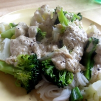 Image of Broccoli Cauliflower And Okra With Creamy Lemon Sauce Recipe, Group Recipes