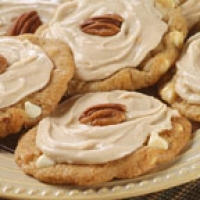 Image of Frosted Maple Pecan White Chip Cookies Recipe, Group Recipes