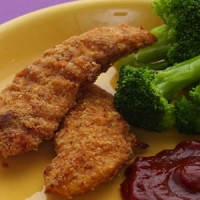 Image of Almond Crusted Chicken Fingers Recipe, Group Recipes