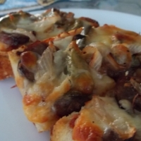 Image of Sausage And Veggie French Bread Pizza Recipe, Group Recipes
