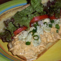 Image of Shredded Buffalo Chicken Sandwiches Recipe, Group Recipes