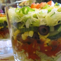 Image of Layered Mexican Salad Recipe, Group Recipes
