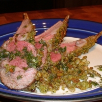 Image of Herb And Bread Crusted Rack Of Lamb With Lemon Mint Sauce Recipe, Group Recipes