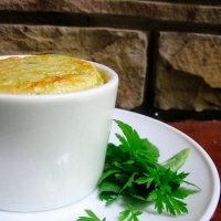 Image of Sweet Corn And White Cheddar Souffle With Herbs And Chili Recipe, Group Recipes