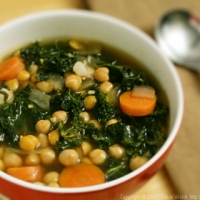 Image of North African Chickpea And Kale Soup Recipe, Group Recipes