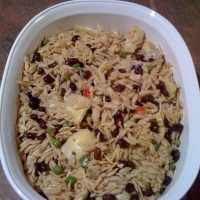 Image of Black Beans Orzo Salad Recipe, Group Recipes