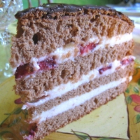Image of Russian Chocolate Strawberry Cake Recipe, Group Recipes