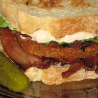 Image of B L And Fried Green T Sandwiches Recipe, Group Recipes